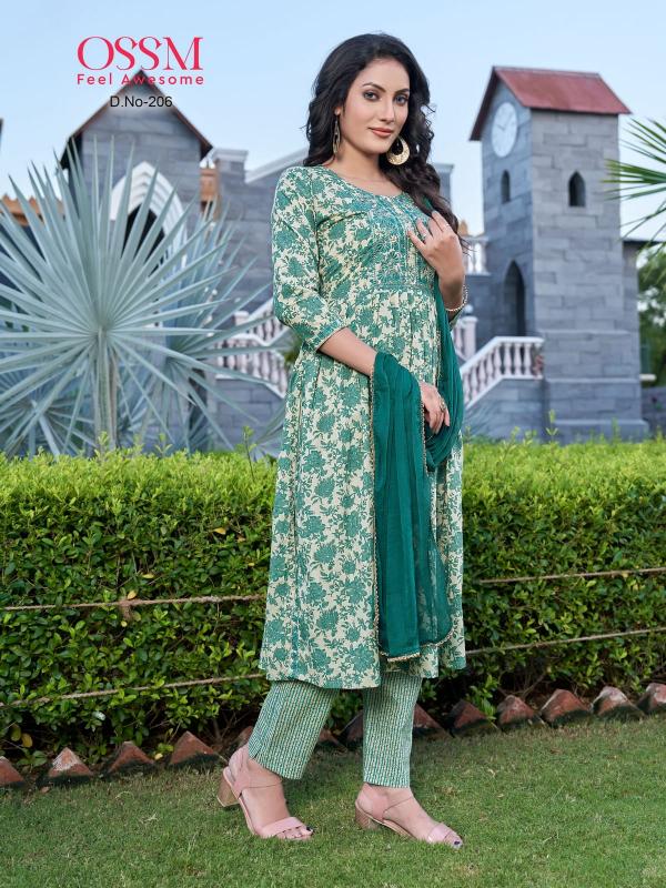 Ossm Cotton Nyra Vol 2 Cotton Kurti With Bottom Dupatta Collection